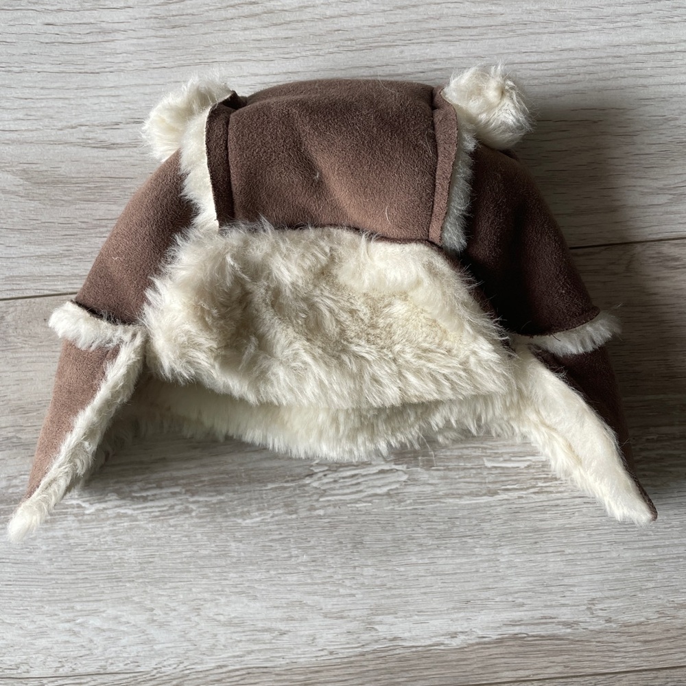 GAP Brown and Cream Fleece Kids Hat